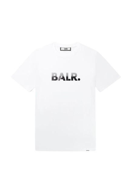 BALR. Slim Half Track T-Shirt Bright White