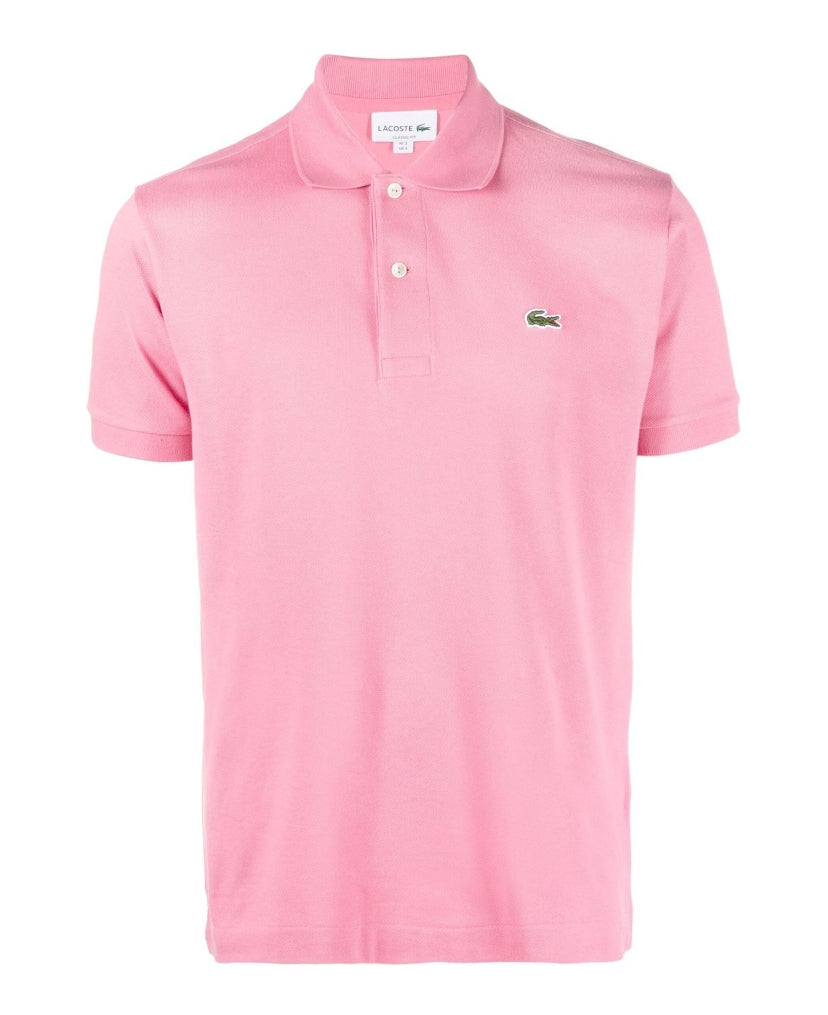 Pink LACOSTE LOGO SHORT SLEEVE POLO SHIRT