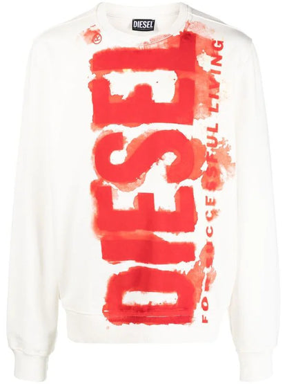 Diesel S-Ginn-E5 logo-print sweatshirt