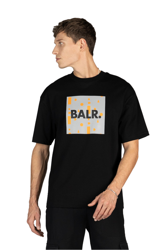 BALR. REPEAT BOX FIT T-SHIRT JET BLACK