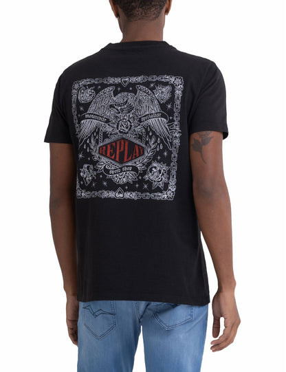 Replay men’s jersey t-shirt with print