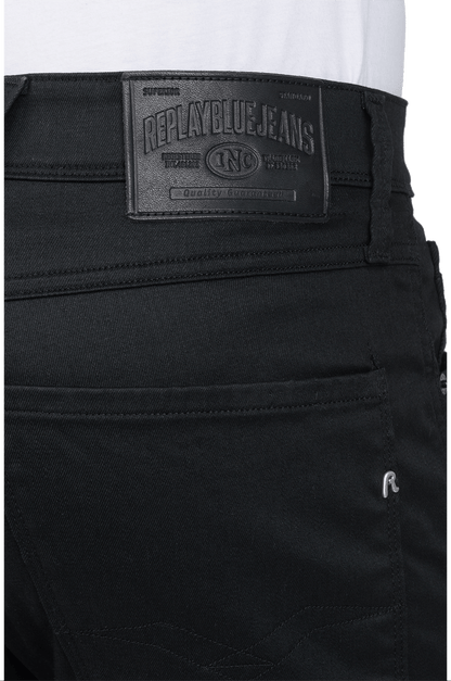 Replay ANBASS SLIM FIT WAX COATED DENIM JEANS