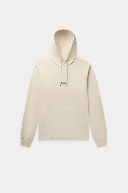 BALR. Q-SERIES REGULAR FIT HOODIE WHITE SWAN