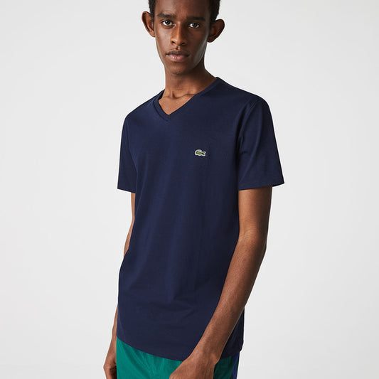 Lacoste Men'S V-Neck Pima Cotton Jersey T-Shirt
