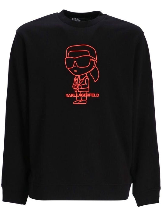 KARL LAGERFELD LOGO SWEATHIRT BLACK
