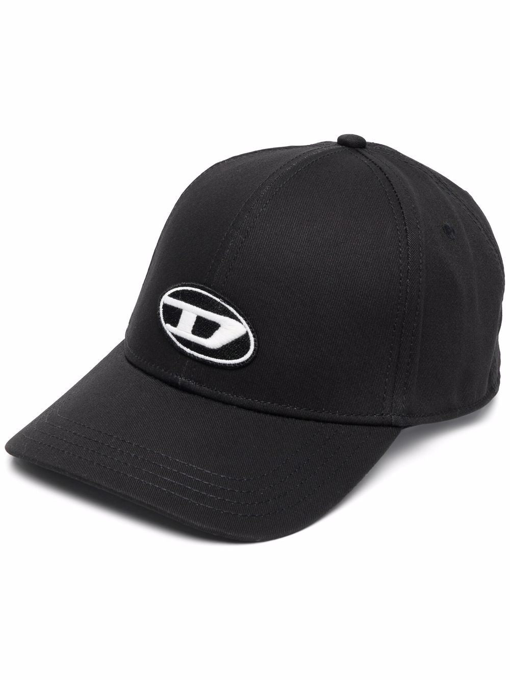Diesel C-Rune logo-embroidered cap