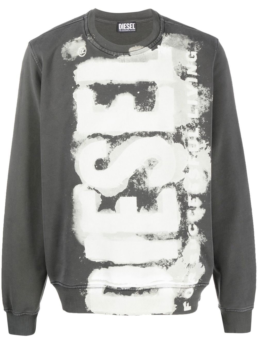Diesel logo-print cotton sweatshirt