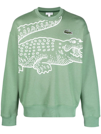 Lacoste logo-print long-sleeve sweatshirt