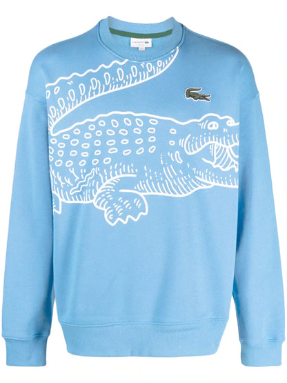 Lacoste logo-print long-sleeve sweatshirt