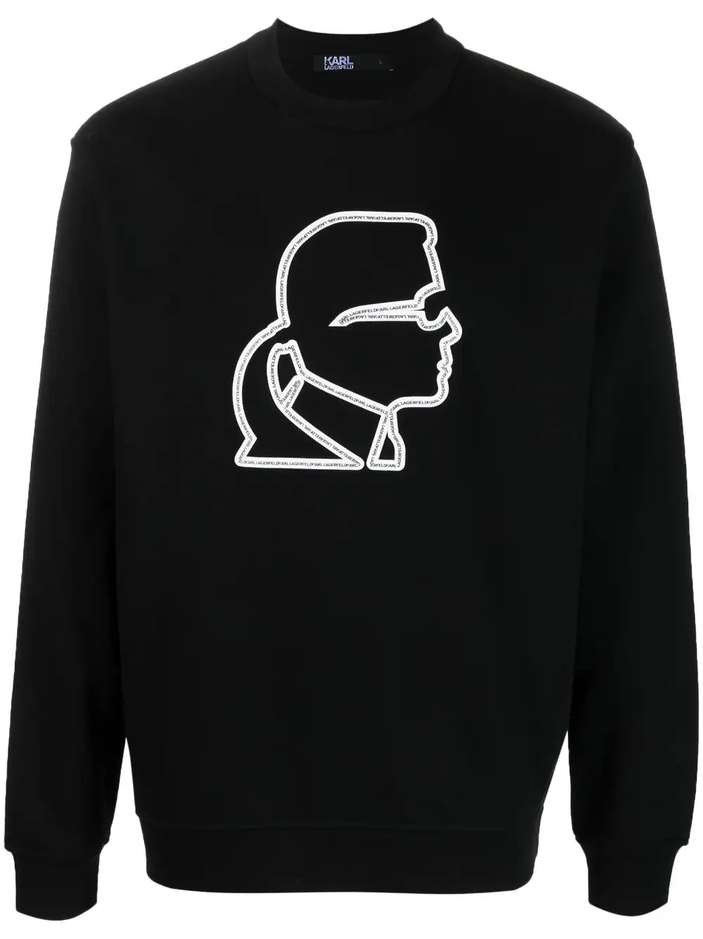 Karl Lagerfeld logo-print cotton blend sweatshirt