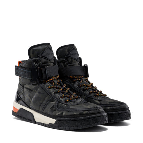 REPLAY ASTRO CARSON LACE UP MID-CUT SNEAKERS